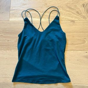 Cute simple tank/ size xs / teal blue color